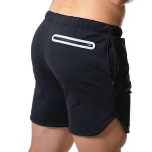 Pantalones Cortos Deportivos de Alta Calidad para Hombre, 100% Algodón, para Entrenamiento Físico, Transpirables, de Secado Rápido, con Franja Reflectante, para Correr 5 - Product Image 4