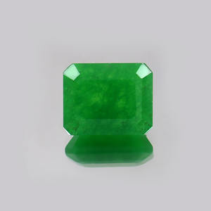 Aventurine de laboratoire à facettes octogone vert pierre précieuse lâche 14X12mm à 20X15mm pour bijoux Maku - Product Image 1