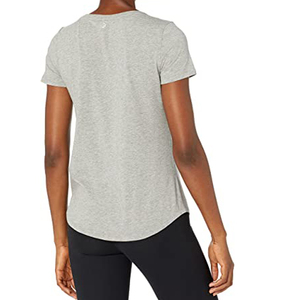 Femmes dames décontracté ourlet incurvé col rond t-shirts femmes encolure dégagée Fine Jersey Tee - 3504 t-shirt - Product Image 2