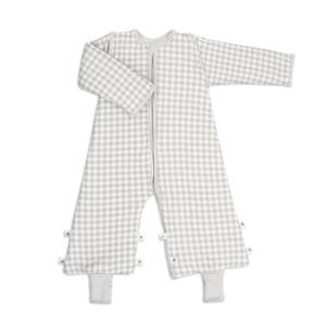 Pyjama bébé Vichy Mod gris style enveloppe pour enfant - Product Image 1
