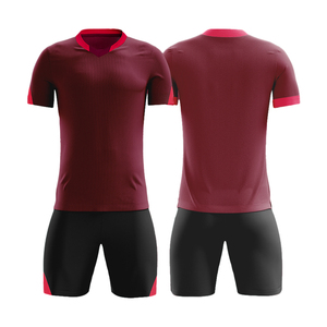 เสื้อฟุตบอลคุณภาพสูง 100% โพลีเอสเตอร์ ระบายอากาศได้ดี สำหรับฤดูร้อน ชุดฟุตบอลสั่งทำพิเศษจากโรงงาน สำหรับชุดกีฬา - Product Image 4