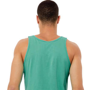 ตะเข็บด้านข้างขายปลีกพอดี100% Airlume หวีและแหวนปั่นฝ้าย32เดี่ยว4.2ออนซ์ Teal Unisex ถังเจอร์ซีย์ - Product Image 6