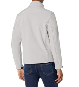 Veste Softshell Unisexe 2025 Logo Personnalisable Nouveau Design Léger Équipement de Plein Air Fermeture Éclair Tissé Coupe-Vent Impression pour Hommes - Product Image 3