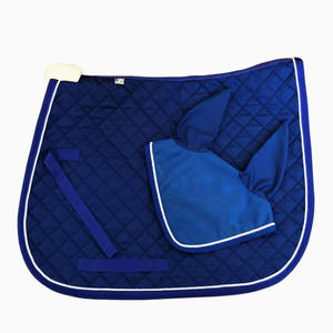 Ensemble de tapis de selle de luxe pour chevaux, absorbant les chocs, respirant, doux, matelassé, coussin d'équitation équestre, design personnalisé - Product Image 5