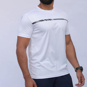T-shirts pour hommes, T-shirt personnalisé de haute qualité 100% coton vêtements de sport Fitness Gym Wear T-shirt uni votre logo-haute qualité - Product Image 3