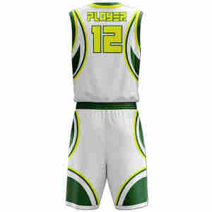 Tenues de basket-ball d'été sans manches, professionnelles, personnalisées, confortables et respirantes, avec logo d'équipe et design sur mesure pour joueurs, 100% - Product Image 3