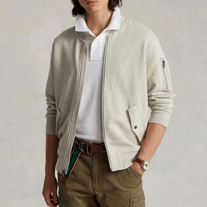 Chaqueta de bombardero de hombre lisa con logotipo personalizado, chaquetas de Bombardero a prueba de viento lavables de nailon, chaqueta de bombardero de alta calidad más vendida para hombre - Product Image 2