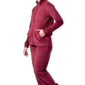 Custom Logo Cotton Unisex Sweatsuit Sport Sweat Suit 2Piece <b>Jogger</b> Set Two Velour Track Suit Female <b>Velvet</b> Tracksuits <b>Women</b> 2026 - Product Image 3
