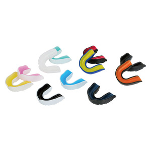 Protector Bucal de Silicona de Doble Color, Protector Deportivo Universal, Diseño Ergonómico Verde y Negro - Product Image 2
