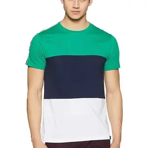 カスタムロゴTシャツ新デザインホットセール綿100% グラデーションカラープリントプラスサイズメンズTシャツ