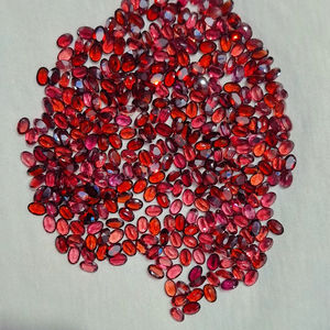 Piedra Preciosa de Granate Tallada Única, Gema Suelta para la Fabricación de Joyas, Lote al por Mayor, Joyería Hecha a Mano, Ovalada de 6x4 mm - Product Image 2