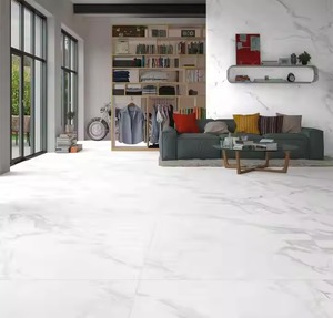 Station Beige Fine Gold Carrelages de sol en porcelaine sculptée 60x120 Marron Style espagnol Marbre durable aspect bois pour extérieur intérieur pour - Product Image 1