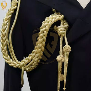 Hecho en Pakistán, cordón de hombro uniforme ceremonial, Material de lana de Color rojo personalizado para uso en exteriores, cordón de hombro uniforme - Product Image 4