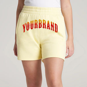 Short pour femme sur mesure Quickdry respirant léger 100% coton fermeture à cordon Logo personnalisé - Product Image 1