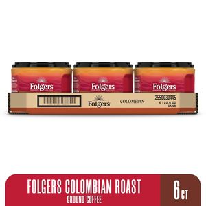 Café Molido Colombiano Folgers, Tueste Medio, 22.6 Oz. Envase (Paquete de 6) - Product Image 6
