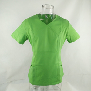 Premium Quality MAXOUT SPORTS Women's <b>Scrub</b> <b>Top</b> Short Sleeves Cotton/Polyester/Spandex Durable Material Hospital Uniforms Needle - Product Image 2