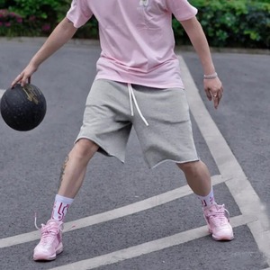 Verano gimnasio Fitness deportes hombres pantalones cortos de algodón Ragged Cutoff Shorts Casual entrenamiento Hip Hop correr pantalones cortos de baloncesto sueltos - Product Image 1