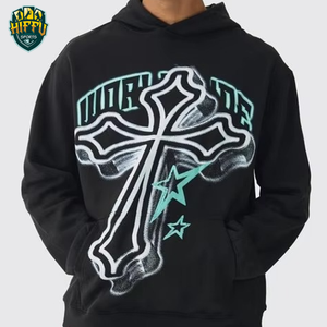 Conjunto Deportivo Informal, Chándal para Correr, 100% Algodón, Logotipo Serigrafiado, Pantalones y Sudadera con Capucha para Hombre - Product Image 6