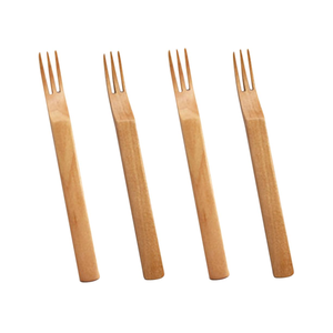 Fruta Postre Pastel Compostable Desechable Madera Chip Tenedor para Fiesta precio al por mayor - Product Image 1