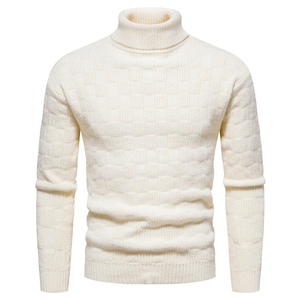 Men High <b>Neck</b> Turtleneck <b>Sweater</b> Casual Winter Knit Pullover - Product Image 5