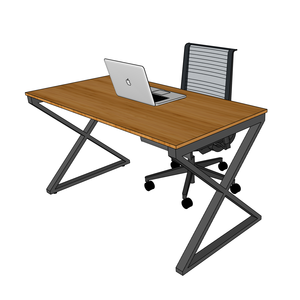 XBamboo 140x70cm BFXB005 Computer <b>Desk</b> with Assembled Iron Legs - Product Image 3