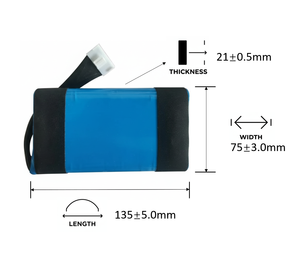 แบตเตอรี่ลิเธียมโพลิเมอร์ <span class=keywords><strong>Xboom</strong></span> Xg9 รุ่น EAC64790801 IBA007GA ความจุ 5200mAh แบตเตอรี่สำรองสำหรับลำโพงแบบชาร์จซ้ำได้ ความจุสูง - Product Image 2