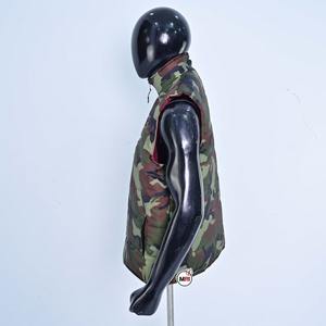 Chaleco Reversible sin mangas de invierno para hombre, chaleco acolchado suave transpirable con cuello levantado y bolsillo con cremallera para deportes al aire libre, cálido - Product Image 3