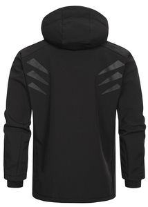 Veste surdimensionnée Softshell à fermeture éclair en polyester de style urbain pour hommes Veste respirante d'extérieur et de travail de qualité supérieure avec logo personnalisé - Product Image 3