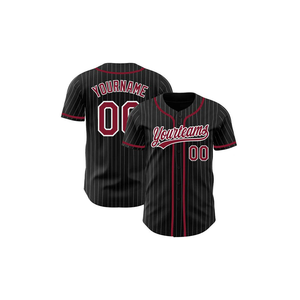 OEM <b>Custom</b> Heat-Transfer Printed Adult Button Baseball Jersey Breathable <b>Softball</b> <b>Uniform</b> Plus Size Feature Anti-Bacterial - Product Image 3