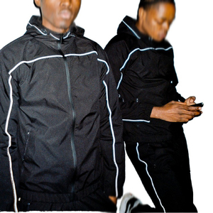 Ensemble de survêtement pour homme en taille plus, logo personnalisé, hiver, uni, 2 pièces, ensemble de vêtements de sport, sweat-shirt, jogging, tenue de sport, survêtement tendance - Product Image 5