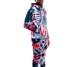 Vente en gros OEM survêtement teint par cravate pour hommes vêtements de sport d'entraînement survêtement design moderne anti-rétrécissement survêtement avec couleur personnalisée - Product Image 1