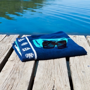 ผ้าขนหนูชายหาดสีทึบสีเขียวผ้าเช็ดตัวชายหาดผ้าฝ้าย100% - Product Image 5