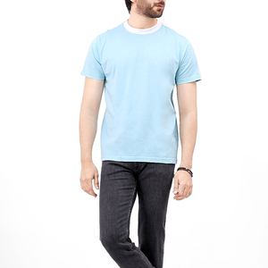 Camisetas de algodón 100% transpirables para hombre hechas en fábrica La mejor ropa de verano Precio al por mayor Hecho en Pakistán - Product Image 1