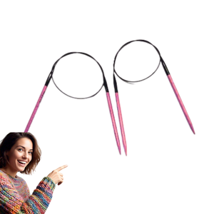 Aiguilles à tricoter pour câbles en fil – Design portable et tendance, construction durable pour une expérience de tricot fluide, améliore l'expérience client - Product Image 1