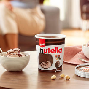 Crème glacée Nutella 470ml, dessert glacé crémeux au goût riche de cacao et de noisettes, parfait pour les gourmandises quotidiennes - Product Image 5