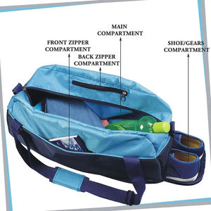 Sacs de sport en nylon à grande capacité, design unique, couleur personnalisée, doublure en nylon, 100% polyester, nouveau design, sac de sport à bandoulière, service OEM - Product Image 6