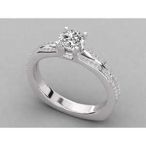 แหวนเพชรเม็ดเดี่ยวทองคำ 10K - ดีไซน์สวยหรู - Product Image 6