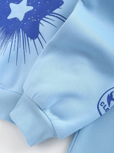 Conjunto de pantalones de Jogger de gran tamaño para mujer Sudadera con capucha transpirable con estampado completo y pantalones con cordón para invierno Tallas grandes Ajuste Suelto - Product Image 3