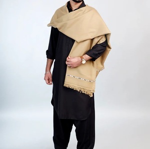 Đồng bằng Pashmina khăn choàng <span class=keywords><strong>khaddar</strong></span> chaddar khăn choàng yemeni len dệt kim Cardigan mùa đông mặc len khăn choàng đám cưới bên mặc chú rể - Product Image 4