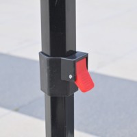 Tente pliante à armature en acier 2x2m avec impression personnalisée, imperméable, avec parois latérales, pour stand publicitaire de salon professionnel
