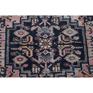 Alfombra Turca de 4.2x5.6 pies, Alfombra Vintage, Alfombra Azul Marroquí - Product Image 5