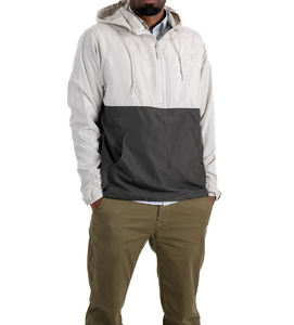 Chaqueta Cortavientos de Nailon Personalizada para Hombre, Transpirable, con Capucha y Cremallera, de Dos Tonos, Impermeable y de Talla Grande para Verano - Product Image 1