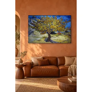Impression sur toile Fida Van Gogh, arbre de mûrier jaune sous un ciel bleu - Product Image 3