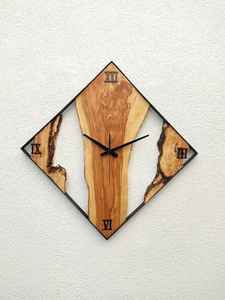 Montre rétro en bois Montre minimaliste en bois Montre moderne en résine Montre en bois tendance - Product Image 5