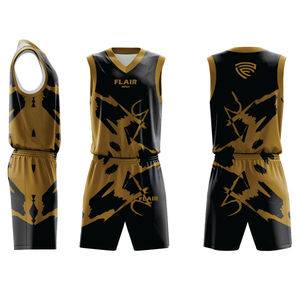 Ensemble de maillots de basket-ball de haute qualité pour hommes impression numérique personnalisable chemise de sport respirante hauts shorts grande taille - Product Image 5