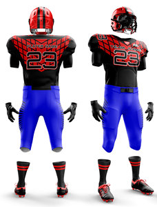 ชุดอเมริกันฟุตบอลสำหรับทุกเพศตามต้องการชุดกีฬาผลิตตามสั่งมีทั้งเสื้อและกางเกง - Product Image 3