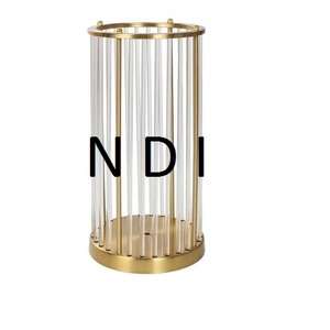 Nouveau Style verre et métal support votif finition dorée chauffe-plat bougeoir vente chaude conception à la main support de pilier - Product Image 1