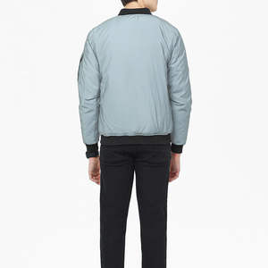 Chaqueta Bomber Personalizada de Primera Calidad para Hombre con Cuello Alto y Tela de Lona, Servicio OEM, Más Vendida - Product Image 3