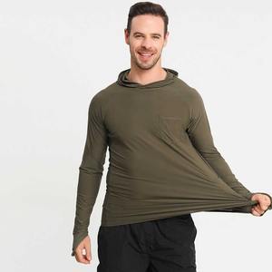 Personnalisé UPF 50 Vêtements de Pêche à Manches Longues Chemises de Pêche à Capuche pour Hommes Protection UV Séchage Rapide Sweat à Capuche de Pêche Masqué Sublimation - Product Image 5