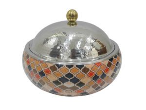 Marmite isolée de qualité supérieure avec couvercle décoratif de finition antique servant une marmite chaude pour l'article d'ustensiles de cuisine à la maison - Product Image 2